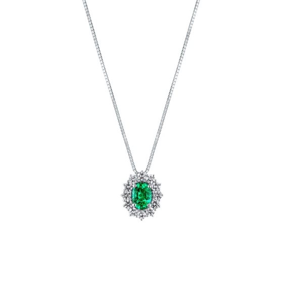 Collana Mirco Visconti Donna in Oro bianco Smeraldo 0.49 Ct Z740/B10S - Z740/B10S